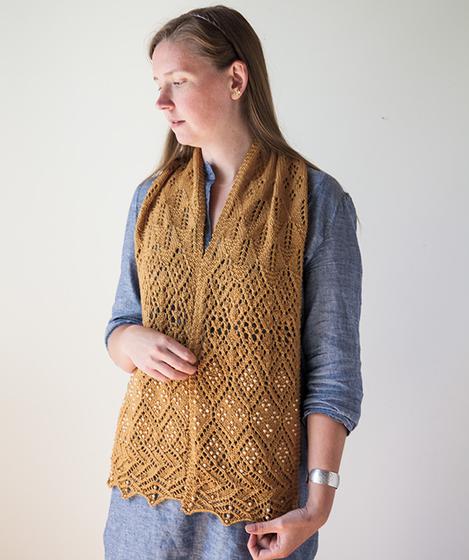 Learn to Knit Lace Scarf Free Pattern