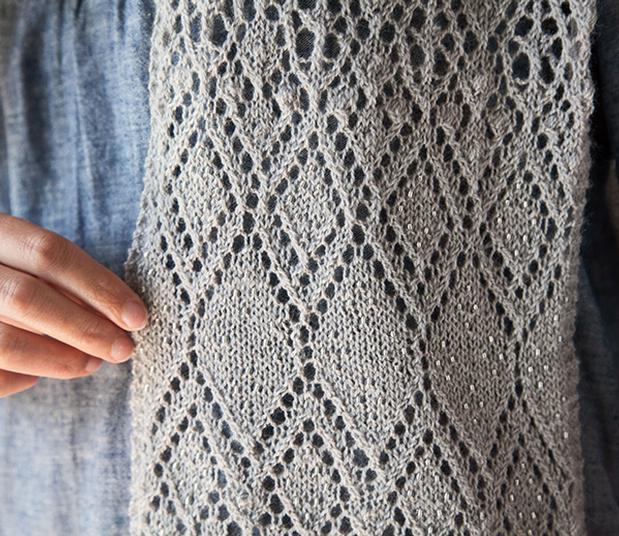 Learn to Knit Lace Scarf Free Pattern