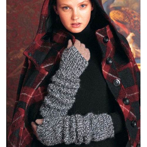 Ribbed Wristers Free Knitting Pattern