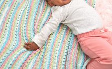 Self-Striping Baby Blanket Free Knitting Pattern