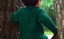 Sherwood Cabled Children’s Sweater Free Knitting Pattern
