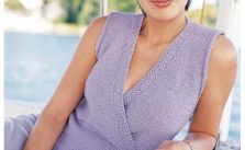 Sleeveless Wrap Top Free Summer Knitting Pattern