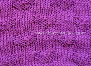 Sweet Hearts Free Knitting Stitch by www.knitting-bee.com