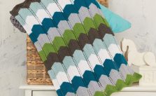 Willow Yarns Clear Skies Baby Blanket
