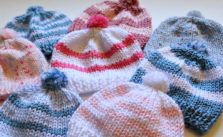 Simple Newborn Baby Hat Free Knitting Pattern