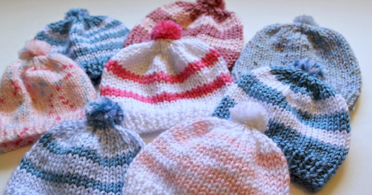 easy newborn hat knit pattern free