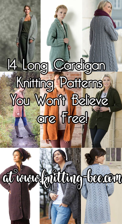 14 Long Cardigan Knitting Patterns You Won't Believe are Free!