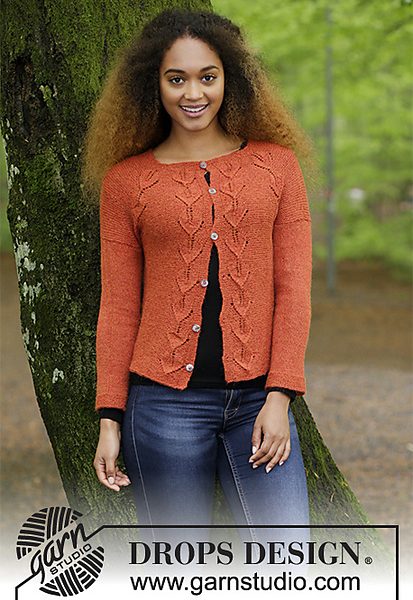 Autumn Vines Cardigan Free Knitting Pattern