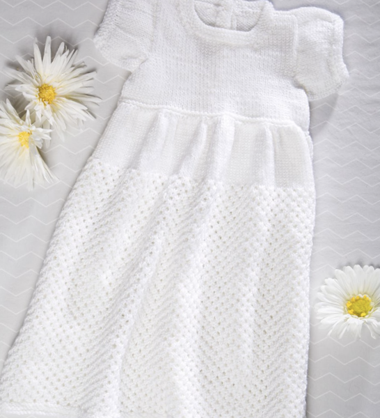 Baby Knit Christening Gown Free Knitting Pattern Download