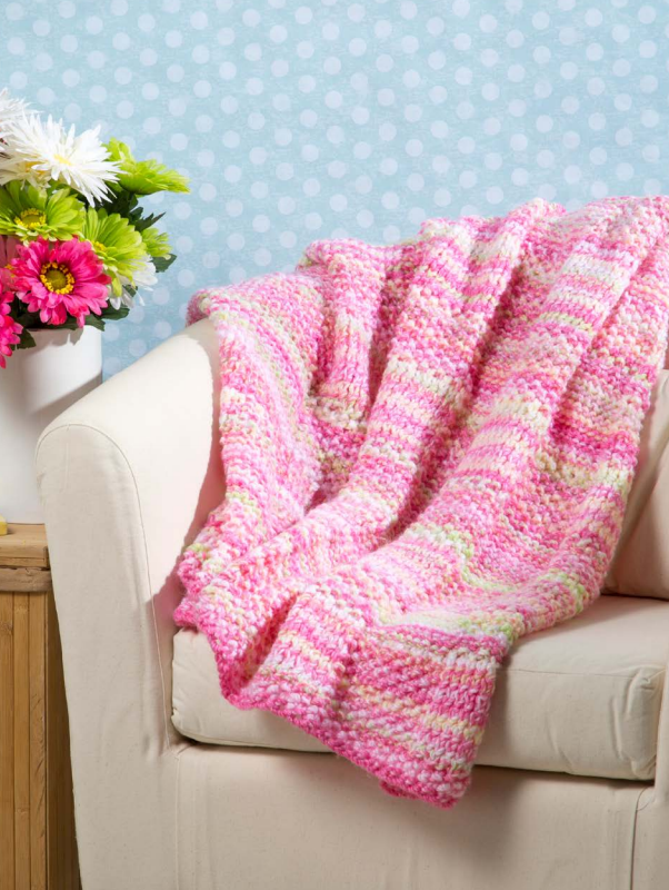 Building Blocks Blanket Free Knit Pattern Download for Baby. Easy baby blanket knitting patterns.