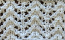 Chevron Rib Lace Free Knitting Stitch