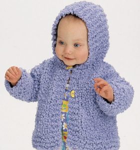 Comfy Hooded Jacket for Baby Free Knitting Pattern free baby knitting