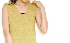 Dot Pattern Vest Free Knitting Pattern