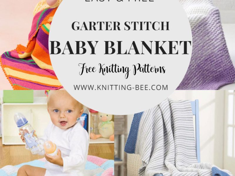 Easy and Free Garter Stitch Baby Blanket Knitting Patterns