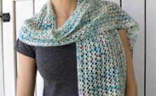 Estilo Hand Dyed Lace Pattern Scarf