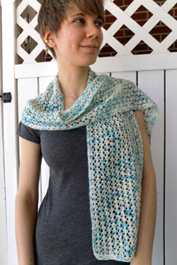 Estilo Hand Dyed Lace Pattern Scarf. Free lace scarf knit pattern free download.