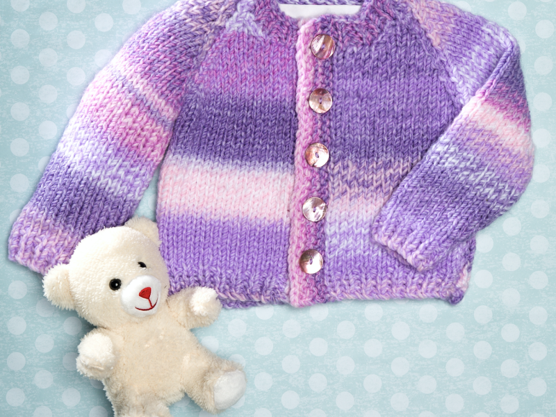 Fingerpaint Cardigan Free Knitting Pattern
