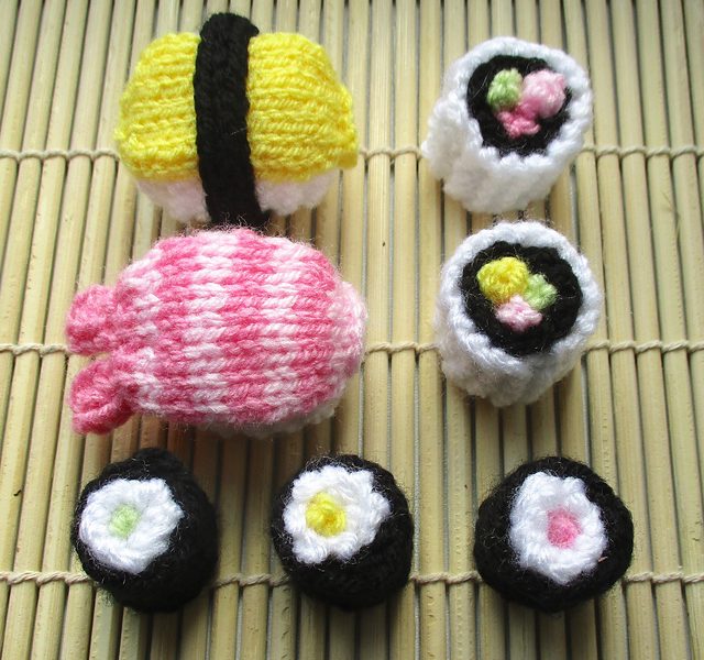 Free Sushi Knitting Pattern