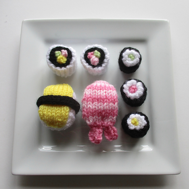 Free Sushi Knitting Pattern 1