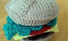 Hamburger Free Knitting Pattern