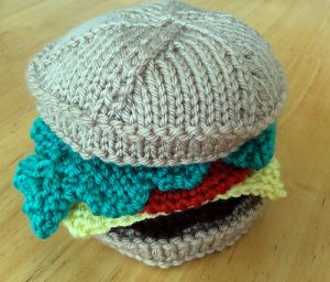 Hamburger Free Knitting Pattern
