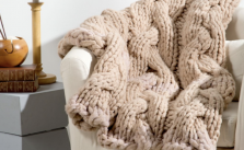 Hearthside Throw Free Chunky Cabled Knit Pattern