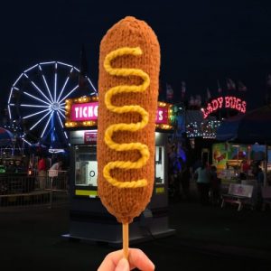 Knit Corn Dog Free Pattern. Food knitting patterns