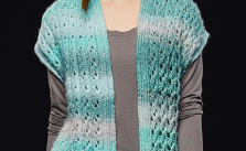 Lace Rib Vest Free Knitting Pattern