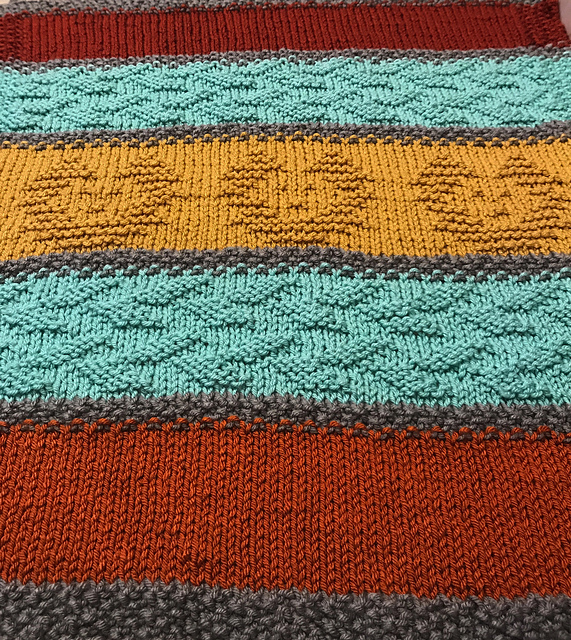 Lionhearted Baby Blanket Free Knitting Pattern