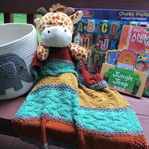 Lionhearted Baby Blanket Free Knitting Pattern
