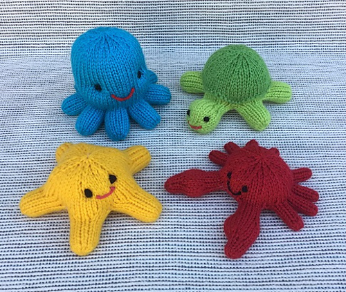 Little Sea Creatures Free Knitting Pattern