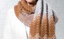 Mocha Ripple Scarf Free Knitting Pattern Download