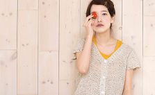 Natural Knit Short Sleeved Cardigan Free Knitting Pattern