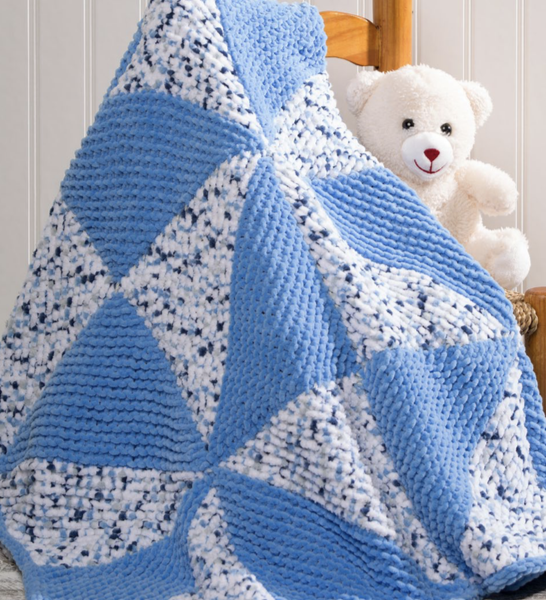 Pinwheel Baby Blanket Free Knitting Pattern Download