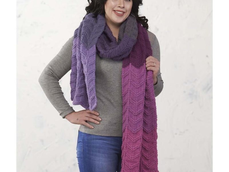 Purple Haze Super Scarf Free Download Knitting Pattern