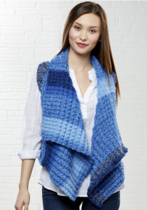 Sky Shades Vest Free Knitting Pattern Download. Free easy vest knit pattern. women's vest pattern knit