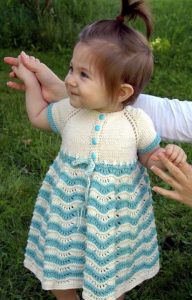 Sunday Best Baby Dress Free Knitting Pattern