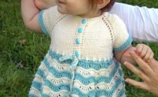 Sunday Best Baby Dress Free Knitting Pattern