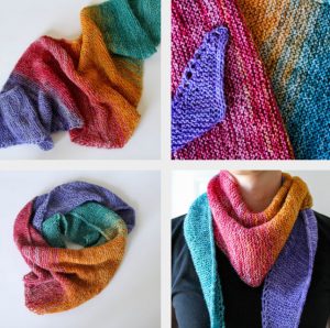 Super Simple Sock Shawl - free pattern