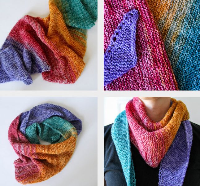Super Simple Sock Shawl – free pattern