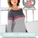 Textured Jumper With Stripes Free Knitting Pattern Download. Free modern knitting pattern for a sweater for women.
