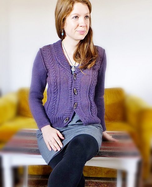 Wisteria Free Cardigan Knitting Pattern