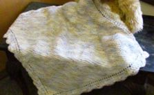 Baby Beenz Crochet Edged Baby Blanket Free Easy Knit Pattern