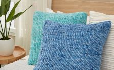 Textured Seed Stitch Pillows Free and Easy Knitting Pattern