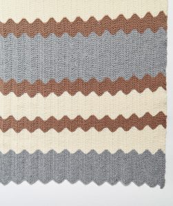 Calming Colors Chevron Throw Free Knitting Pattern Download