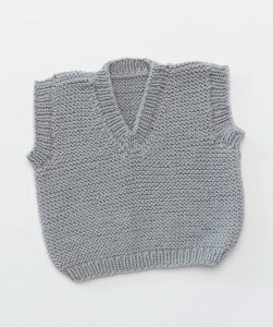 Baby’s Play Vest Free and Easy Knitting Pattern