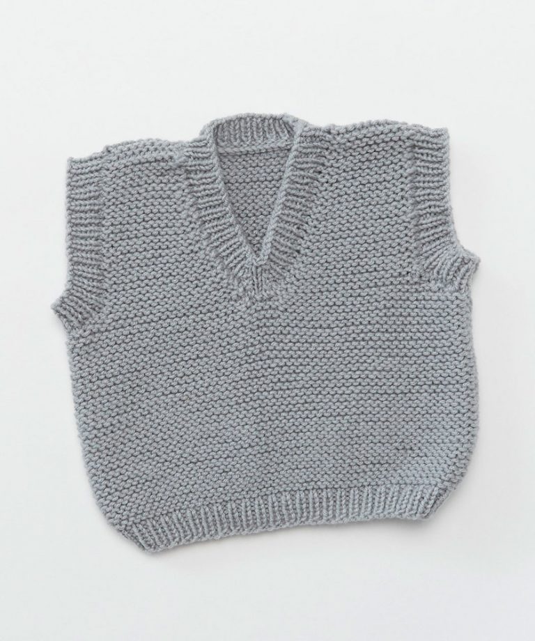 Baby’s Play Vest Free and Easy Knitting Pattern - Knitting Bee