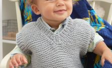 Baby’s Play Vest Free and Easy Knitting Pattern