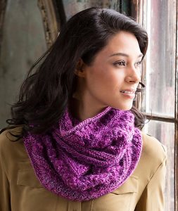 Adore this lacy cowl free knitting pattern