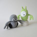 Alien and Robot Free Knitting Pattern